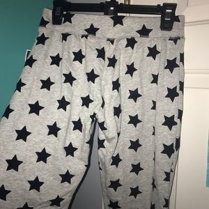 Patterned sweat pants